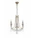 Ceiling Chandelier Pendant 3 Light E14 French Gold, Crystal - 4