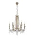 Ceiling Chandelier Pendant 6 Light E14 French Gold, Crystal - 1