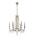 Ceiling Chandelier Pendant 6 Light E14 French Gold, Crystal - 4