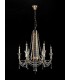 Ceiling Chandelier Pendant 6 Light E14 French Gold, Crystal - 12