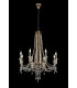 Ceiling Chandelier Pendant 8 Light E14 French Gold, Crystal - 3
