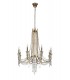 Ceiling Chandelier Pendant 8 Light E14 French Gold, Crystal - 4