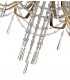 Ceiling Chandelier Pendant 8 Light E14 French Gold, Crystal - 8