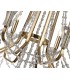Ceiling Chandelier Pendant 8 Light E14 French Gold, Crystal - 10