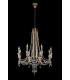 Ceiling Chandelier Pendant 8 Light E14 French Gold, Crystal - 12