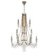Ceiling Chandelier Pendant 6+3+3 Light E14 French Gold, Crystal - 1