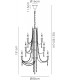 Ceiling Chandelier Pendant 6+3+3 Light E14 French Gold, Crystal - 2