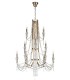 Ceiling Chandelier Pendant 6+3+3 Light E14 French Gold, Crystal - 4