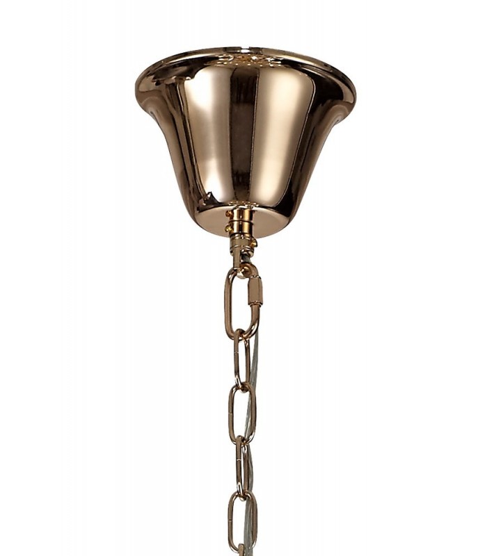 Ceiling Chandelier Pendant 6+3+3 Light E14 French Gold, Crystal - 5