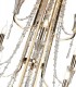 Ceiling Chandelier Pendant 6+3+3 Light E14 French Gold, Crystal - 8