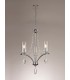 Ceiling Pendant 3 Light E14 Polished Chrome, Crystal With Clear Glass - 3