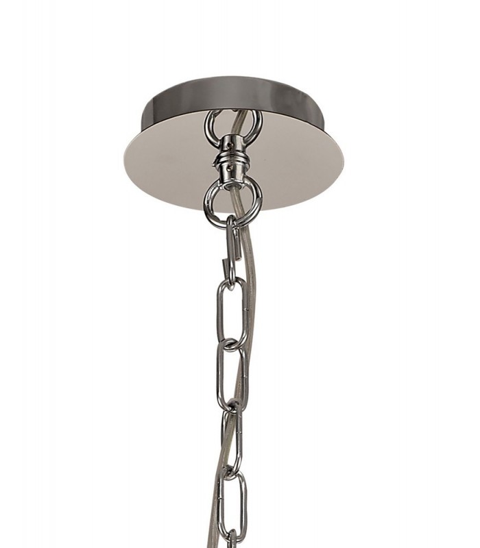 Ceiling Pendant 3 Light E14 Polished Chrome, Crystal With Clear Glass - 5