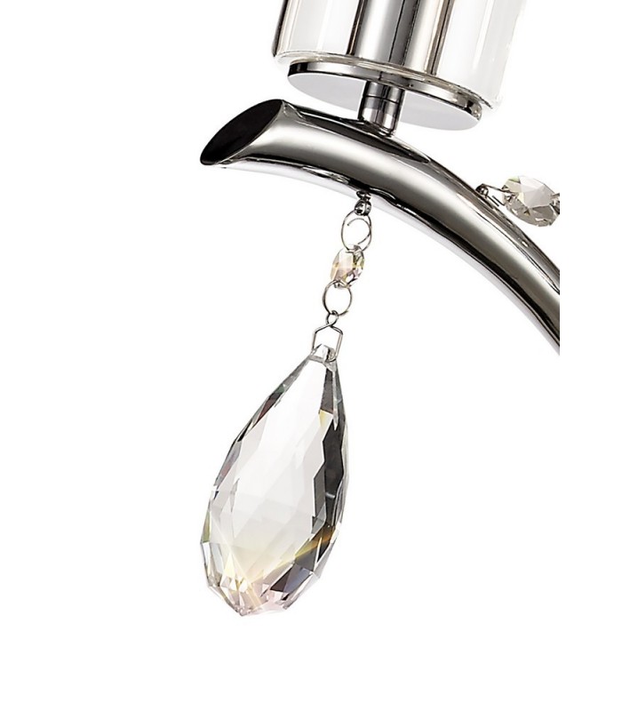 Ceiling Pendant 3 Light E14 Polished Chrome, Crystal With Clear Glass - 9