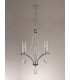 Ceiling Pendant 3 Light E14 Polished Chrome, Crystal With Clear Glass - 12