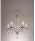 Ceiling Pendant 5 Light E14 Polished Chrome, Crystal With Clear Glass - 3