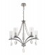 Ceiling Pendant 5 Light E14 Polished Chrome, Crystal With Clear Glass - 4