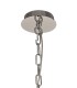 Ceiling Pendant 5 Light E14 Polished Chrome, Crystal With Clear Glass - 5