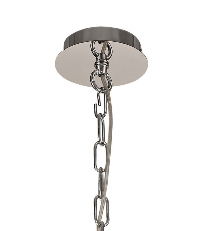 Ceiling Pendant 5 Light E14 Polished Chrome, Crystal With Clear Glass - 5
