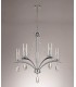Ceiling Pendant 5 Light E14 Polished Chrome, Crystal With Clear Glass - 12