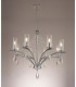 Ceiling Pendant 8 Light E14 Polished Chrome, Crystal With Clear Glass - 3