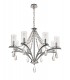 Ceiling Pendant 8 Light E14 Polished Chrome, Crystal With Clear Glass - 4