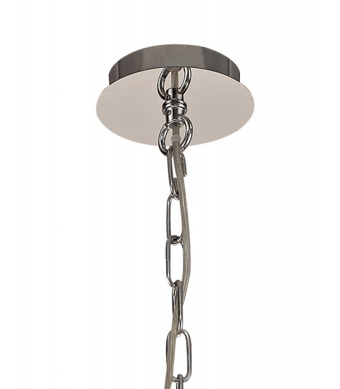 Ceiling Pendant 8 Light E14 Polished Chrome, Crystal With Clear Glass - 5