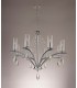 Ceiling Pendant 8 Light E14 Polished Chrome, Crystal With Clear Glass - 12