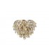 Wall Lamp, 1 Light E14, French Gold, Crystal - 4