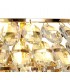 Wall Lamp, 1 Light E14, French Gold, Crystal - 5