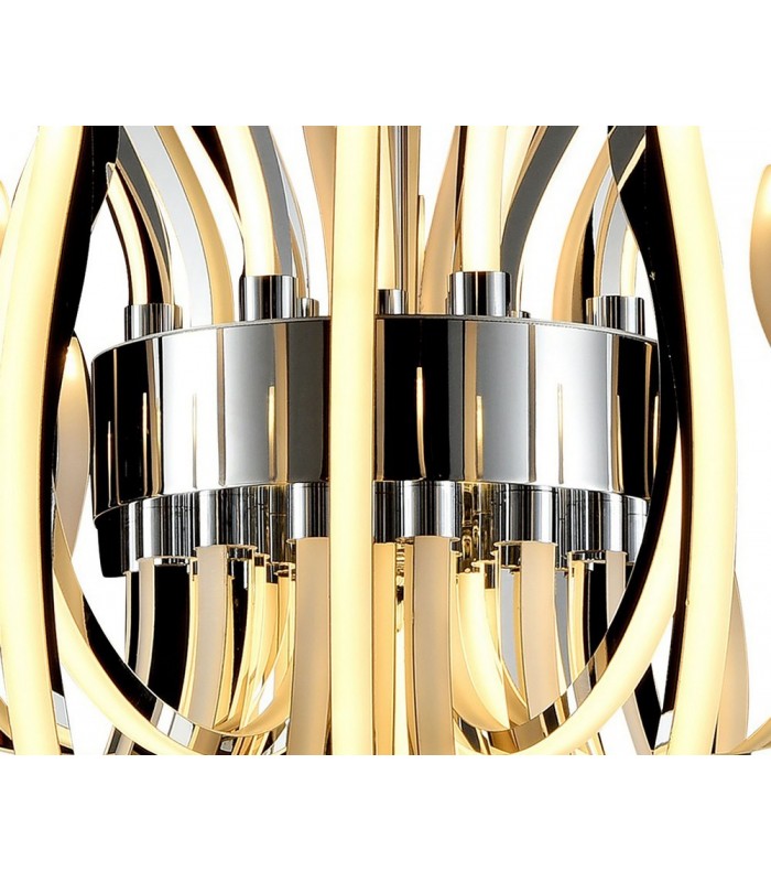 Ceiling Pendant, 553W LED, 3000K, 26715lm, IP20, Polished Chrome - 5