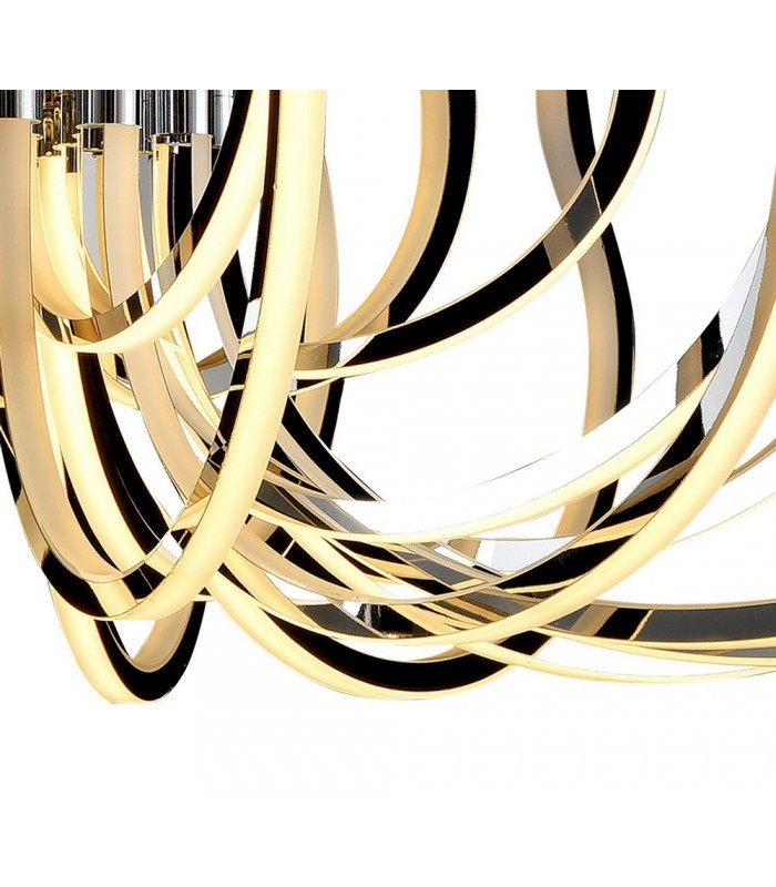 Ceiling Pendant, 553W LED, 3000K, 26715lm, IP20, Polished Chrome - 7
