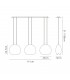 Linear Ceiling Pendant, 3 x E14 (Max 40W) Chrome Glass - 2
