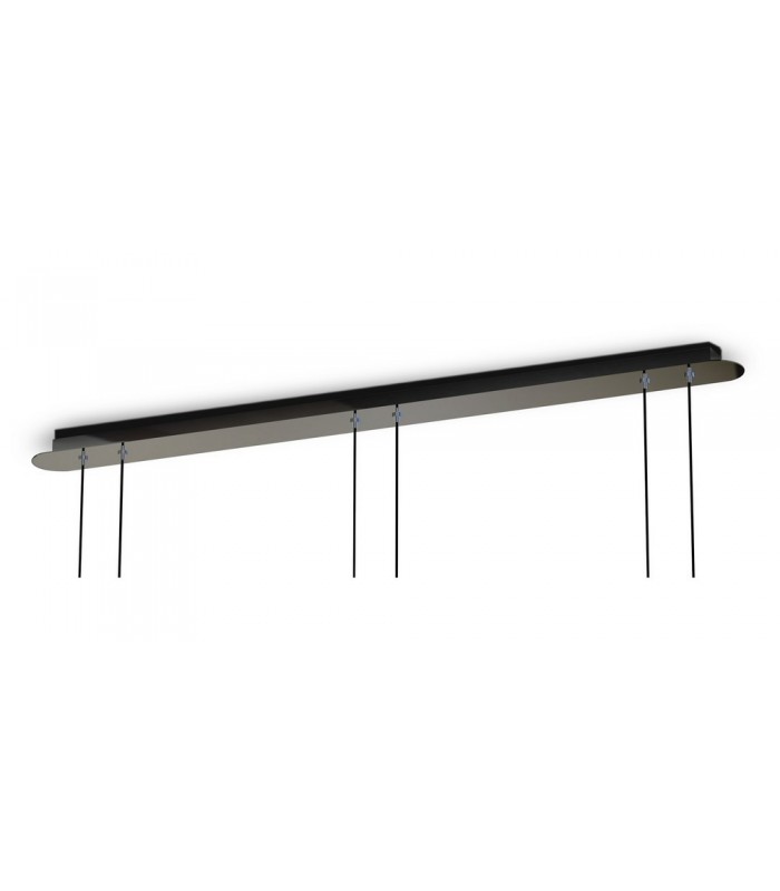 Linear Ceiling Pendant, 3 x E14 (Max 40W) Chrome Glass - 4