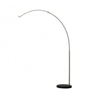 Long Reach Arch Floor Stand With Hook, Stainless Steel, Black Marble NON ELECTRIC - 1