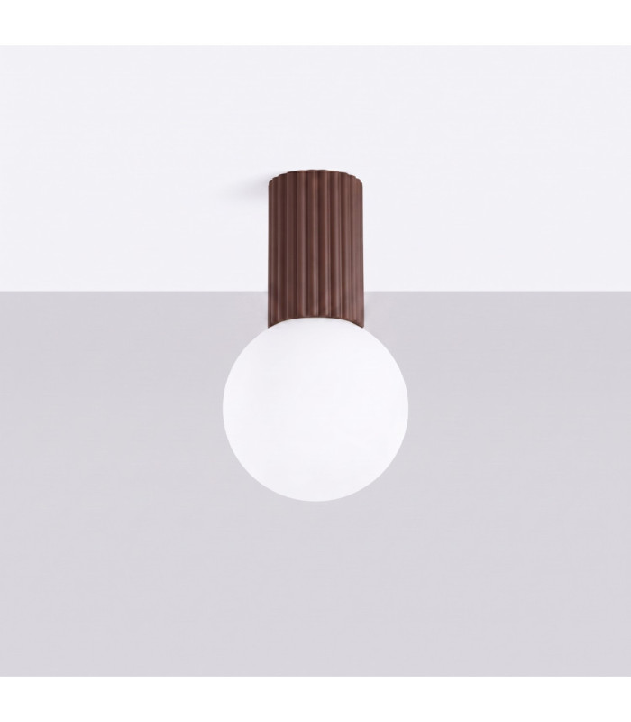 Halo Globe Ceiling Light Brown IP44 1x G9-3