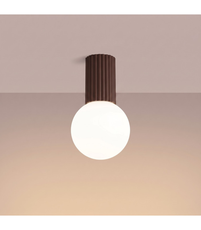 Halo Globe Ceiling Light Brown IP44 1x G9-4