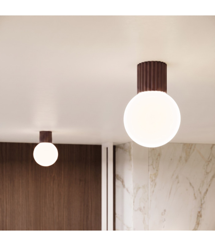 Halo Globe Ceiling Light Brown IP44 1x G9-13