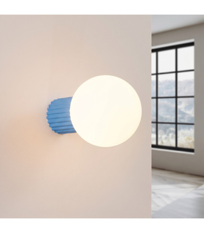 Halo Globe Wall Lights Light Blue IP44 1x G9-4