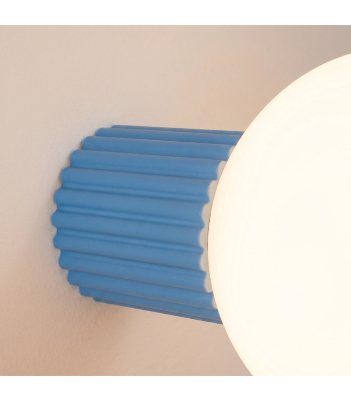 Halo Globe Wall Lights Light Blue IP44 1x G9-5