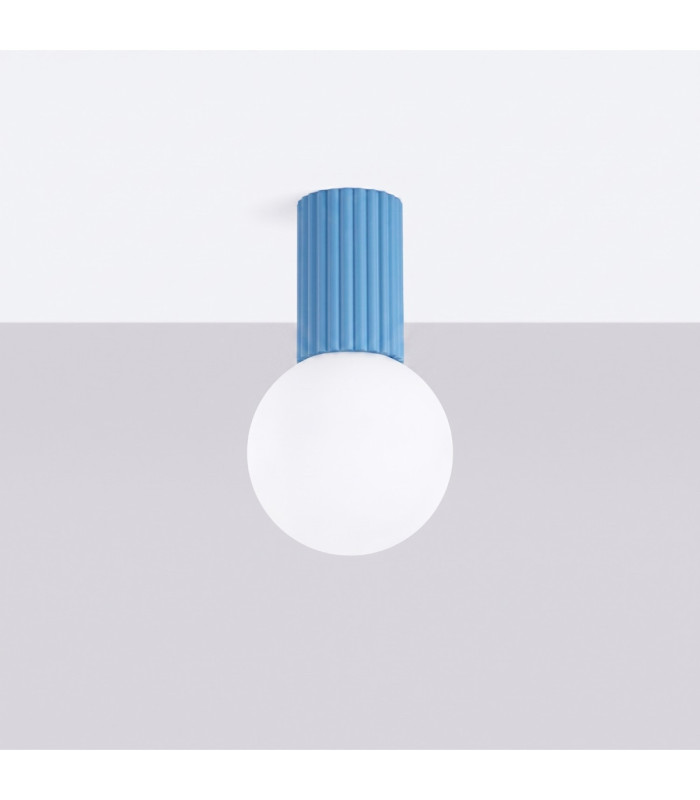 Halo Globe Ceiling Light Light Blue IP44 1x G9-3