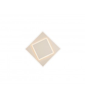 Flush Wall Lamp, 12W LED, 3000K, 725lm, IP20, White - 1