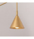Nox Dome Wall Lamp Gold 1x E14 On/Off Switch-5