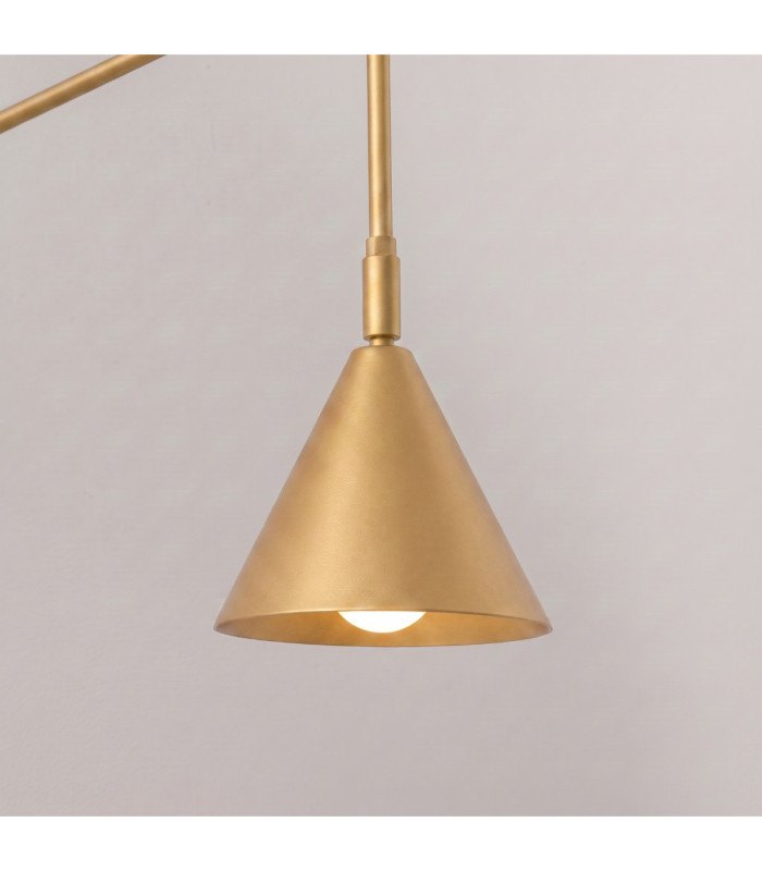 Nox Dome Wall Lamp Gold 1x E14 On/Off Switch-5