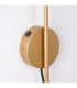 Nox Dome Wall Lamp Gold 1x E14 On/Off Switch-8