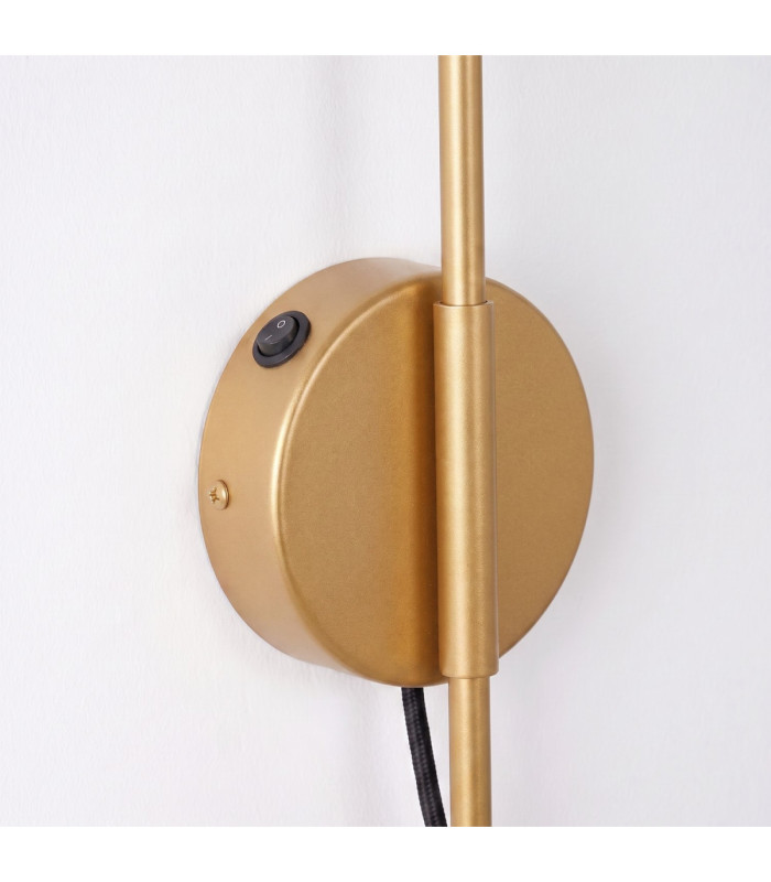 Nox Dome Wall Lamp Gold 1x E14 On/Off Switch-8