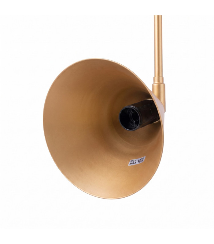 Nox Dome Wall Lamp Gold 1x E14 On/Off Switch-9