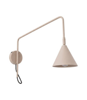 Nox Dome Wall Lamp Taupe 1x E14 On/Off Switch-1
