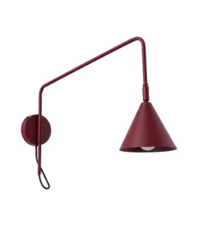 Nox Dome Wall Lamp Burgundy 1x E14 On/Off Switch-1