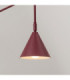 Nox Dome Wall Lamp Burgundy 1x E14 On/Off Switch-5