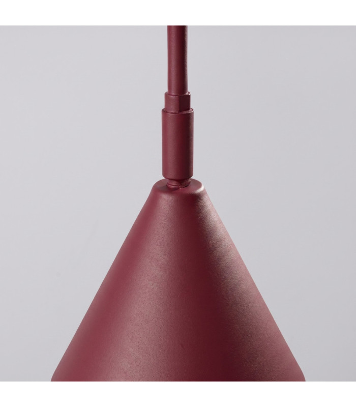 Nox Dome Wall Lamp Burgundy 1x E14 On/Off Switch-7
